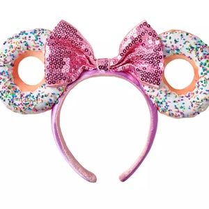 EUC Minnie Mouse Donut Ear Headband for Adults 🍩
